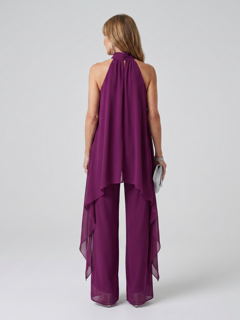 Dalwyn | Halter Neck Asymmetric Tunic Set