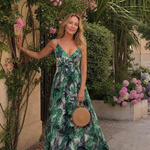 Thaletta | Sleeveless Floral Print Midi Dress