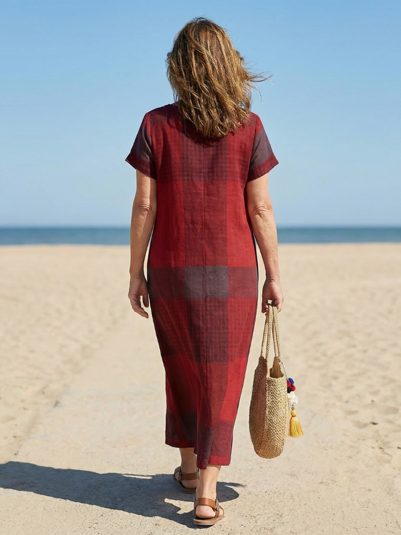 Velney | Relaxed Line Midi Dress