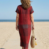 Velney | Relaxed Line Midi Dress