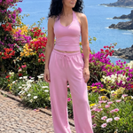 Valmae | Sleeveless Scoop Neck Top And Wide Leg Pants Set