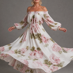 Coravia | Off Shoulder Floral Maxi Dress
