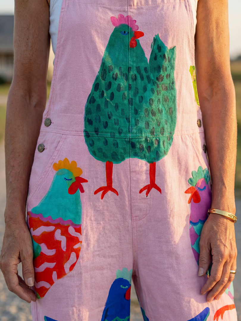 Suriney | Hen Motif Jumpsuit