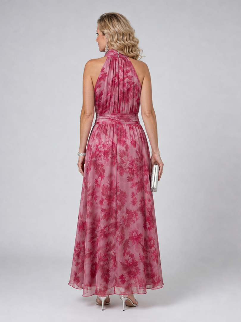 Corla | Soft Halter Neck Midi Dress