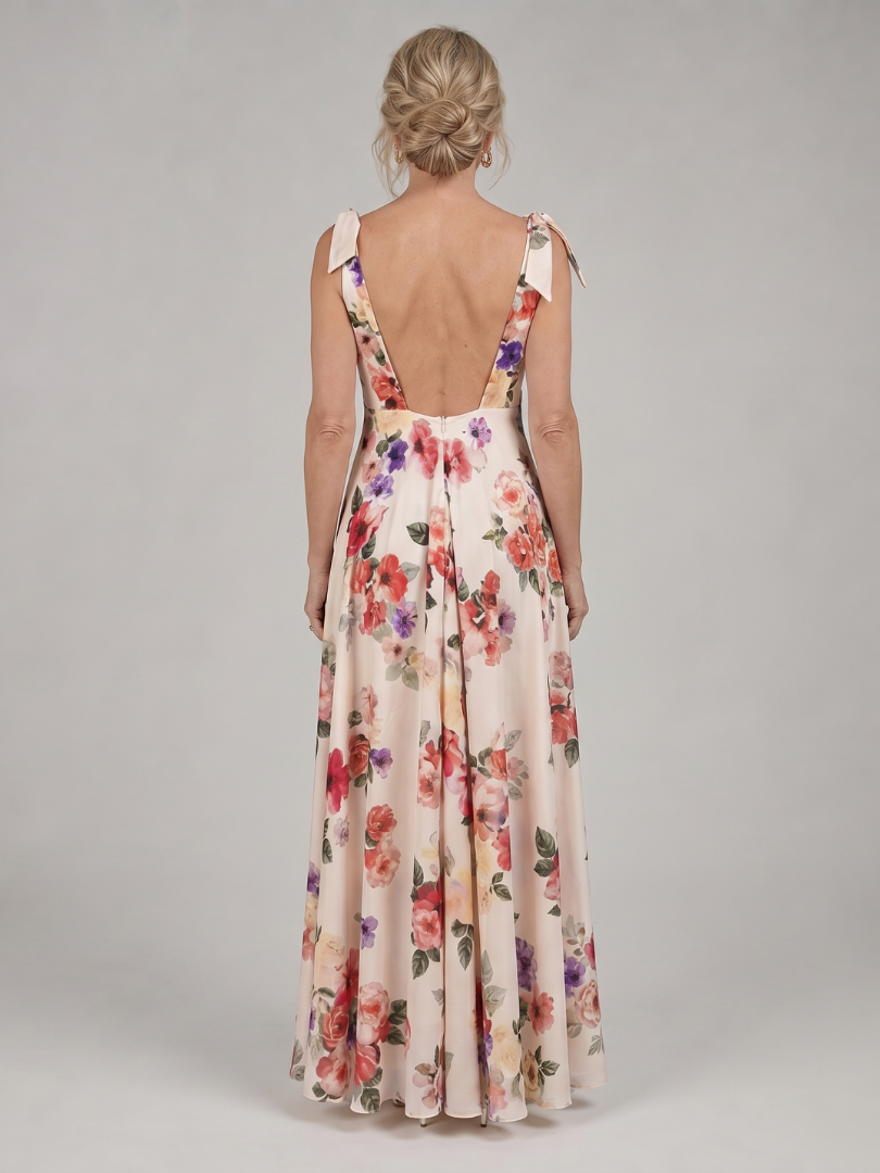 Beline | Sleeveless Flowing Skirt Maxi Dress