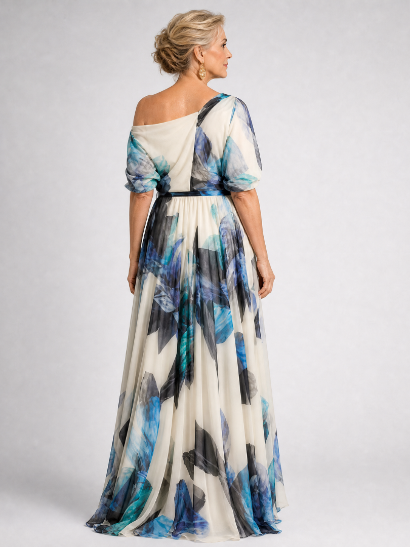 Fiosia | Off Shoulder Floral Print Maxi Dress