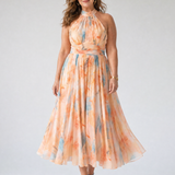 Calra | Soft Halter Midi Dress