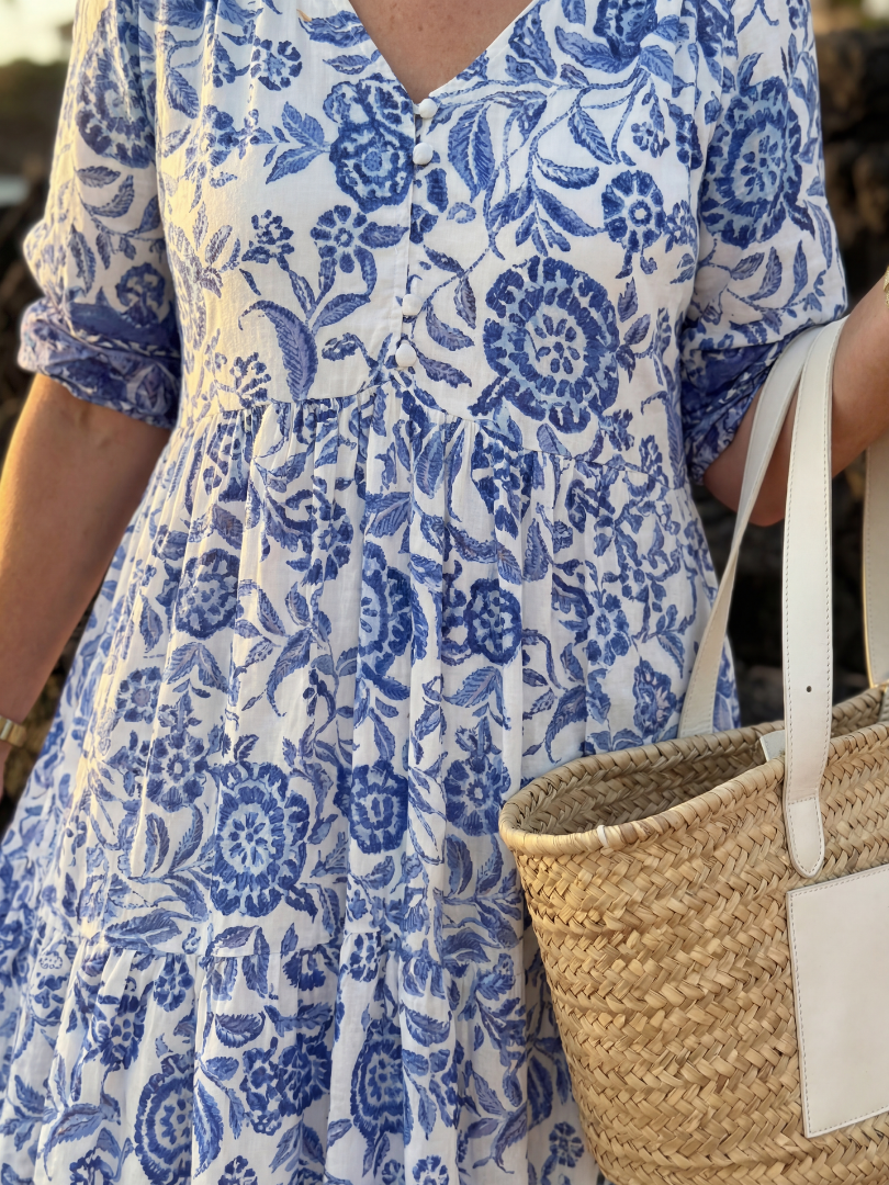 Noralyn | Porcelain Midi Dress