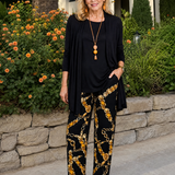 Bribelle | Layered Tunic And Printed Pant Set