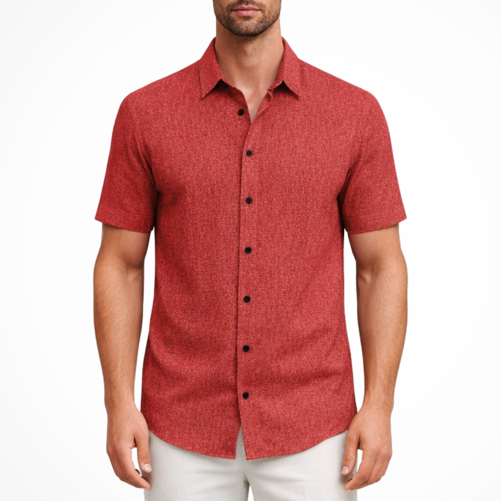 Callum | Men Short Sleeve Button Down Summer Shirt