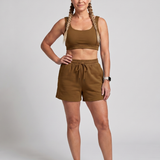 Taletta | Sleeveless Scoop Neck Crop Top And Shorts Set