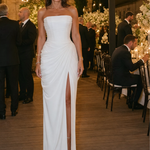 Talthea | Strapless High Side Slit Maxi Dress