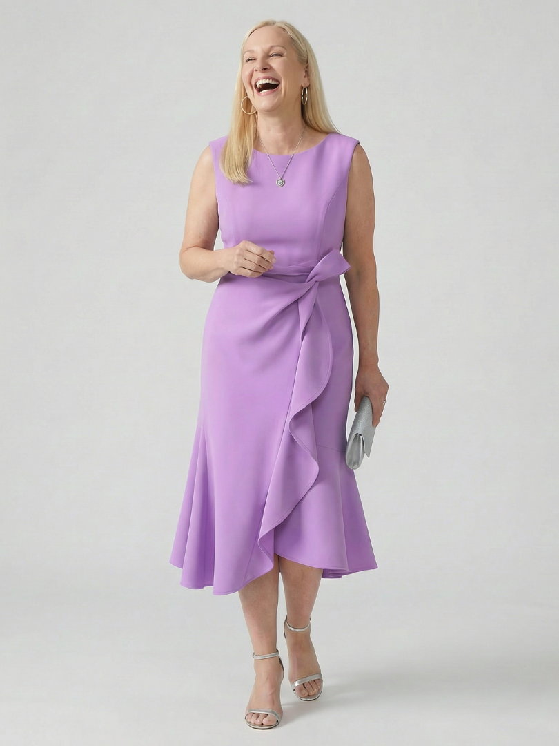Tamsinla | Simple Drape Midi Dress