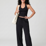 Valmae | Sleeveless Scoop Neck Top And Wide Leg Pants Set