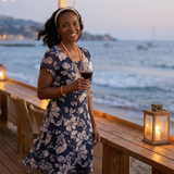 Camlia | Subtle Floral Knee Length Dress