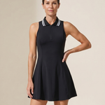 Marlyn | Sleeveless Zip Collar Tennis Dress