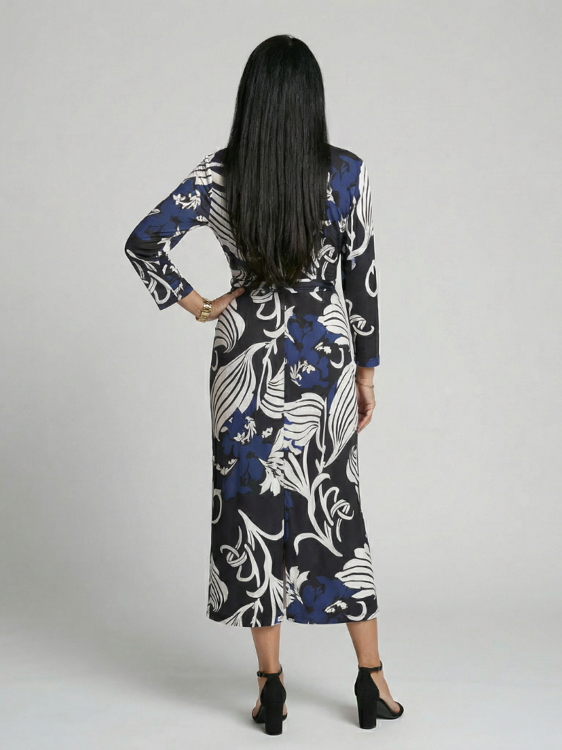 Sabnia | Relaxed Wrap Midi Dress