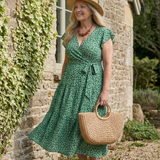 Mirrose | Calm Wrap Midi Dress