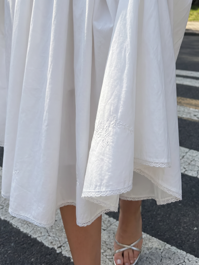 Velthea | Sleeveless Button Front Flared Skirt Midi Dress