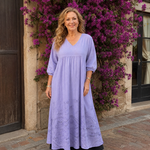 Clasette | Embroidered Hem Everyday Pocket Midi Dress