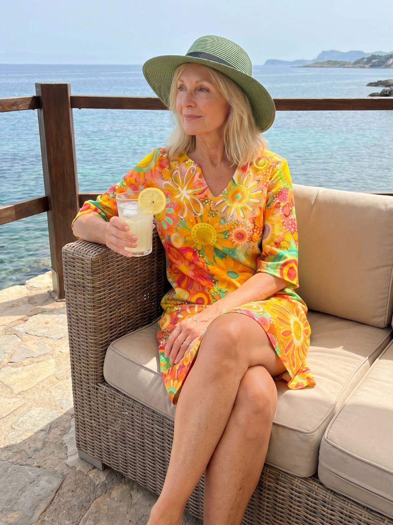 Milbelle | Multicolor Floral Pattern Knee Length Dress