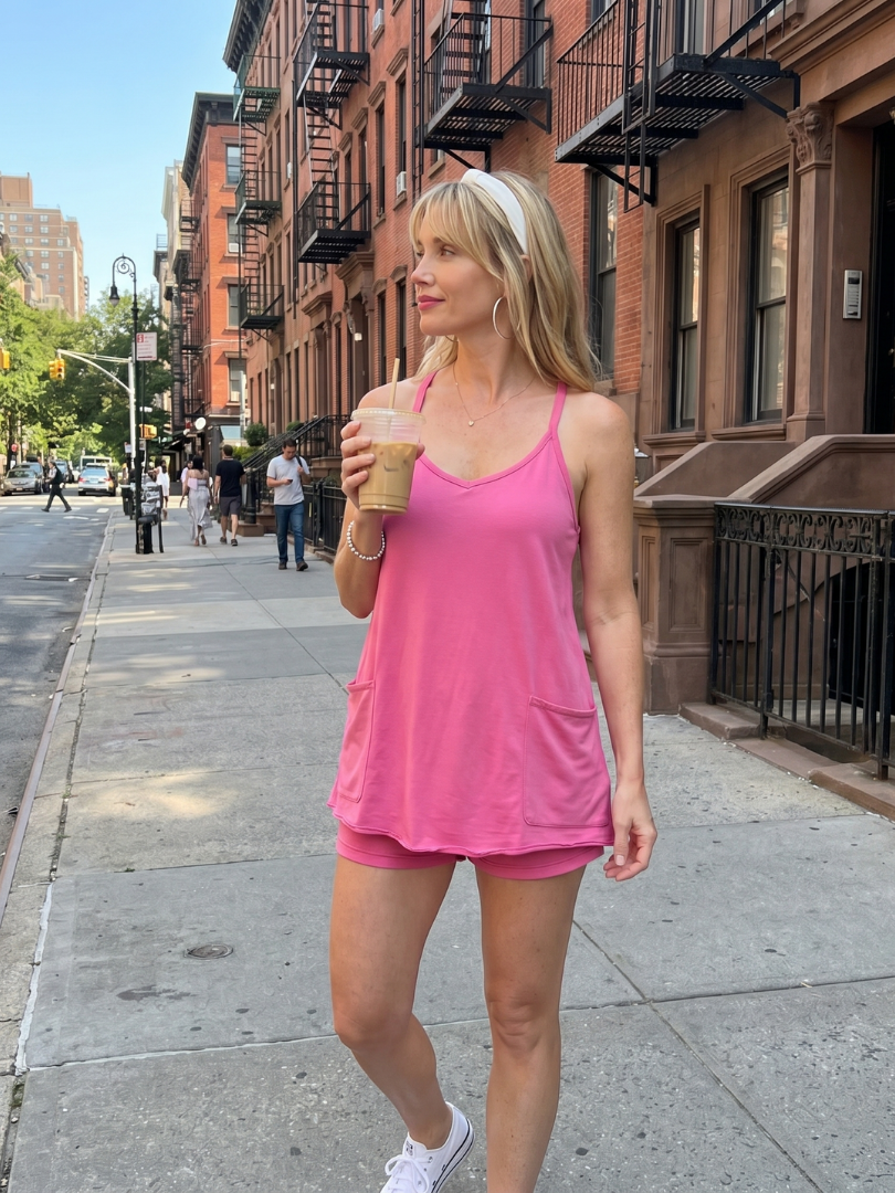 Belvia | Spaghetti Strap Relaxed Fit Mini Dress