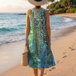 Callarose | Ocean Mosaic Midi Dress