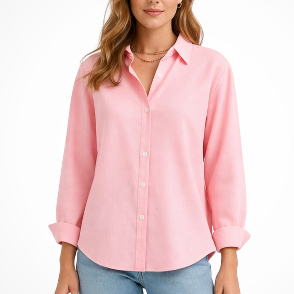 Darcy | Women Relaxed Fit Long Sleeve Collared Button Down Shirt
