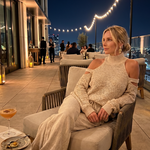 Dahlette | Open Shoulder Knit Top And Wide Leg Pants Set