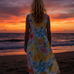 Wrennasia | Coastal Texture Midi Dress