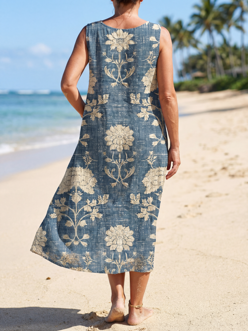 Liandra | Shoreline Floral Midi Dress