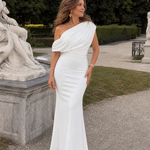 Odalora | One Shoulder Fitted Bodice Maxi Dress