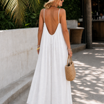 Mara | Flowing Sleeveless Strappy Relaxed Midi Dress