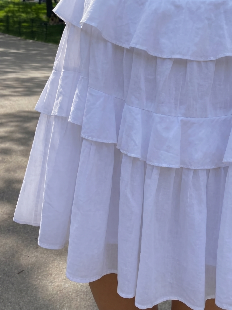 Miline | Ruffle Layers And Relaxed Fit Mini Dress