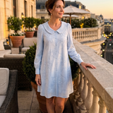 Eloney | Button Front Collar Knee Length Dress