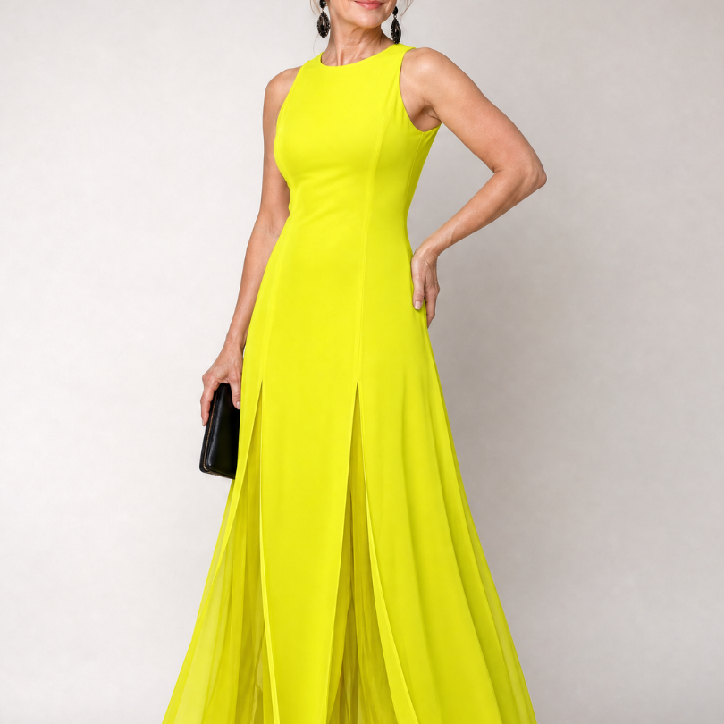 Theawyn | Sleeveless High Neck Maxi Dress