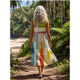 Faemarie | Painted Block Midi Dress