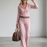 Valetta | Zip Front Fitted Waist Jumpsuit