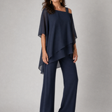Taliadra | Layered Asymmetrical Two Piece Pant Set
