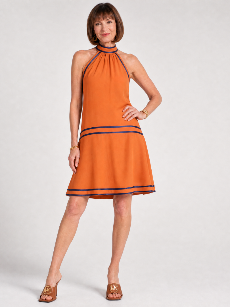 Valwyn | Halter Neck A Line Mini Dress