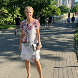 Cormarie | Clean Floral Knee Length Dress