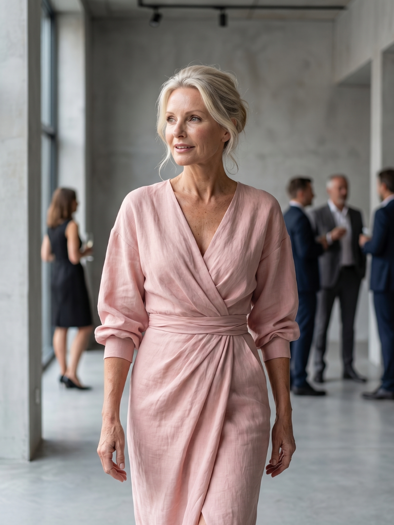 Giandra | Diagonal Drape Maxi Dress