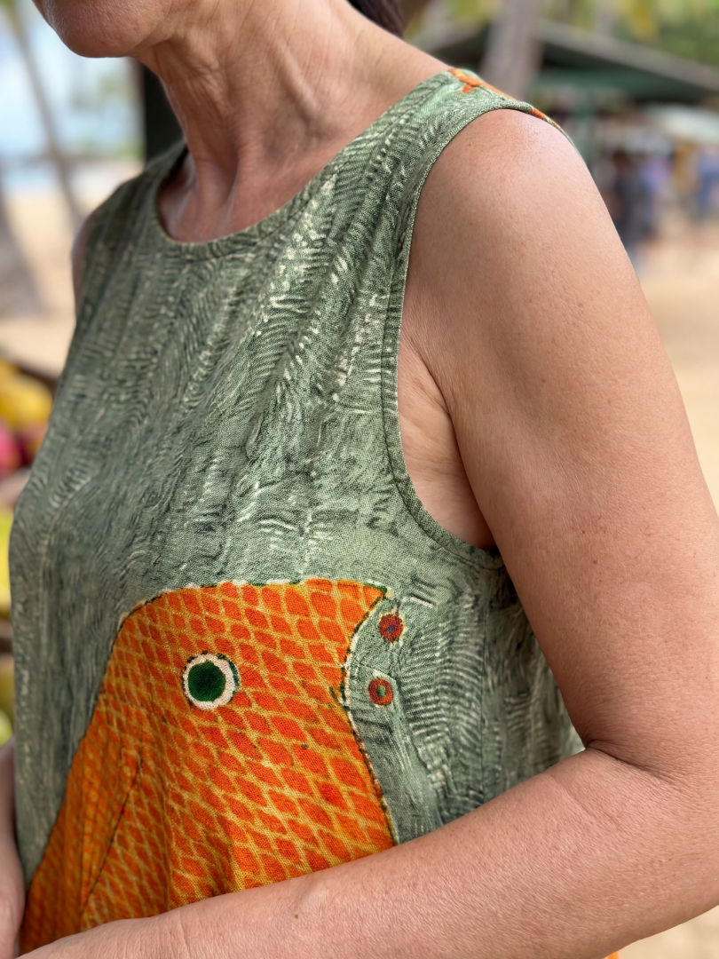 Camra | Ocean Wave Midi Dress