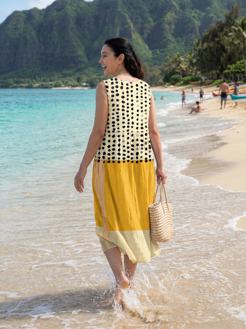 Thalrina | Garden Dot Midi Dress