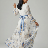 Serlia | Pleated Wrap Midi Dress
