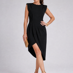 Dellasette | Satin Square Neck Maxi Dress