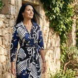 Sabnia | Relaxed Wrap Midi Dress