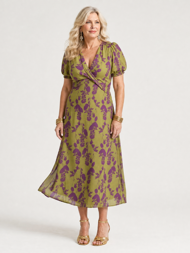 Marine | Relaxed Floral Midi Dress