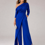 Linnssa | One Shoulder Wide Leg Jumpsuit