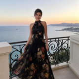 Serathea | Floral Halter Neck Midi Dress